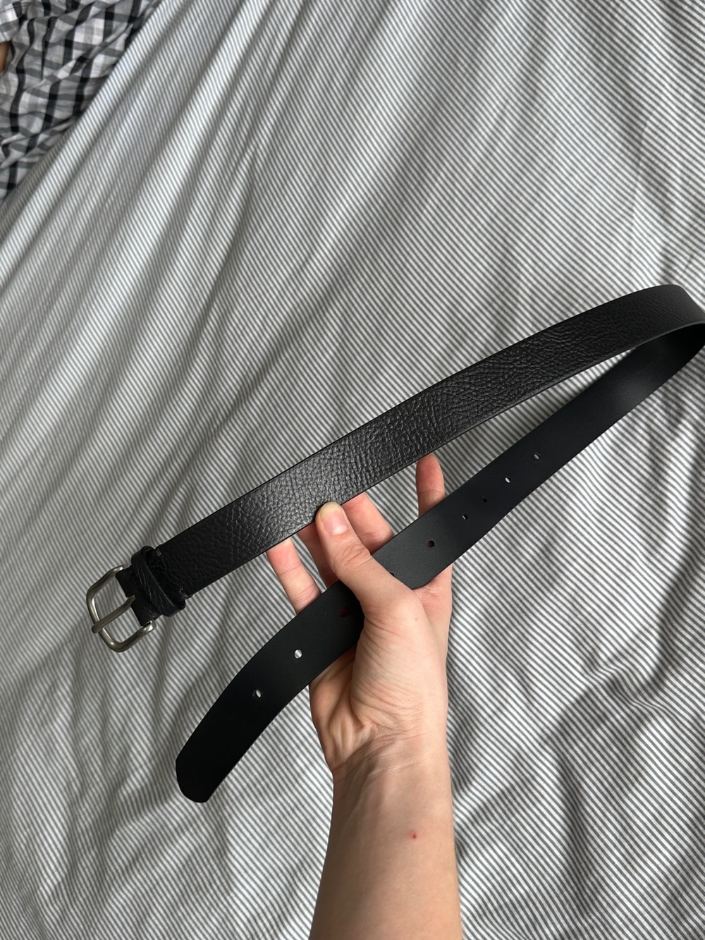 Classic Black Genuine Leather Women’s Belt